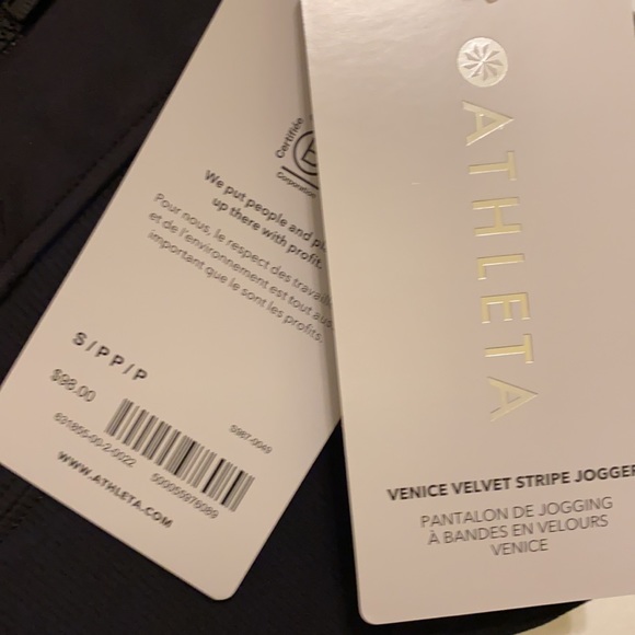Athleta Venice Velvet Stripe Jogger - Picture 9 of 12